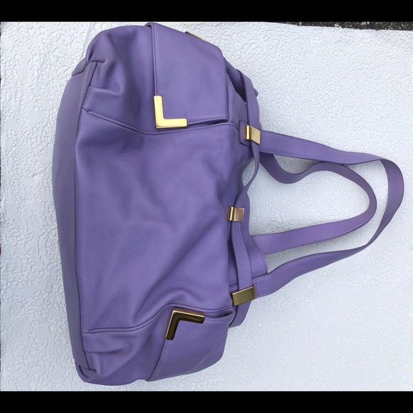 Michael Kors Beverly Drawstring Satchel Violet - Picture 6 of 9